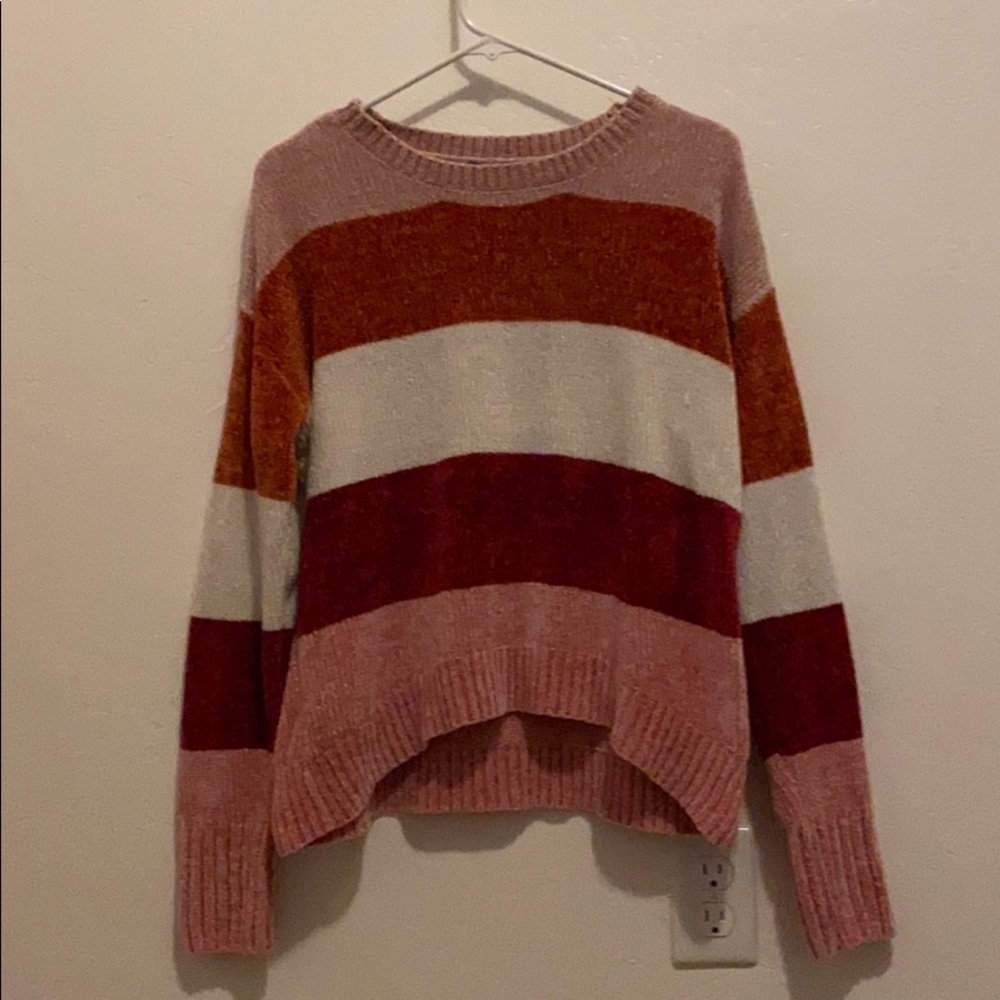 Multi colored sweater.